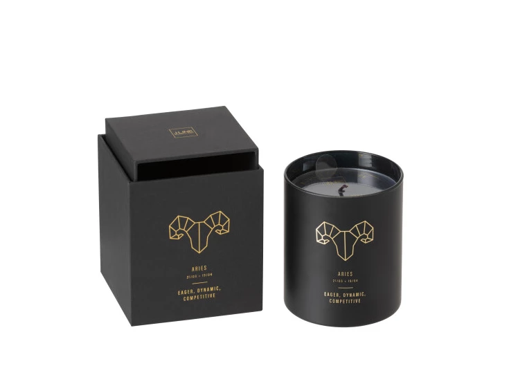 21932 J-LINE geurkaars astro ram zwart 50u