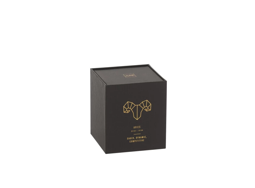 21932 J-LINE geurkaars astro ram zwart 50u met doos