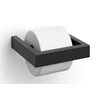 40576 ZACK LINEA toiletrolhouder zwart met rol
