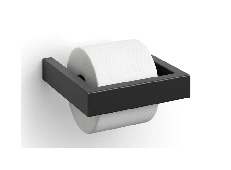 40576 ZACK LINEA toiletrolhouder zwart met rol
