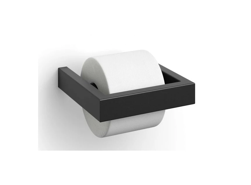 40576 ZACK LINEA toiletrolhouder zwart met rol