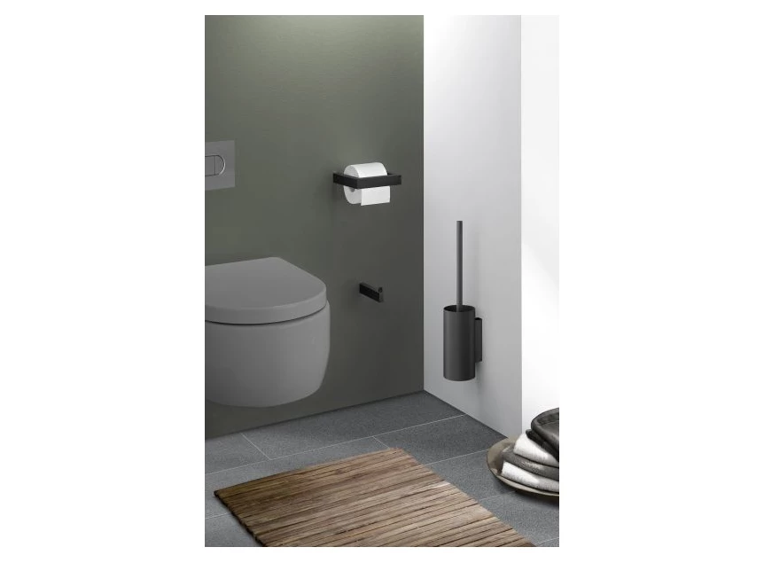 40576 ZACK LINEA toiletrolhouder zwart sfeer
