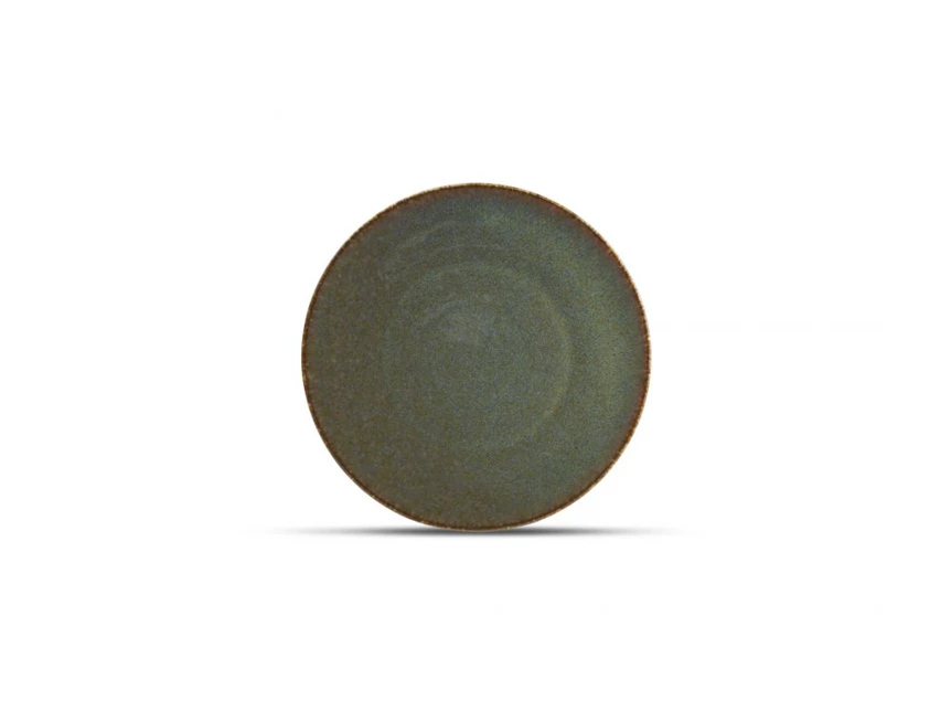 740550 plat bord 21x21 cm rond cirro green fine dining & living