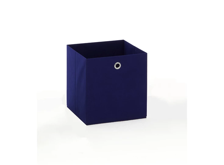Mega 3 kleine opbergbox blauw 248-003 fmd möbel stof metalen ring