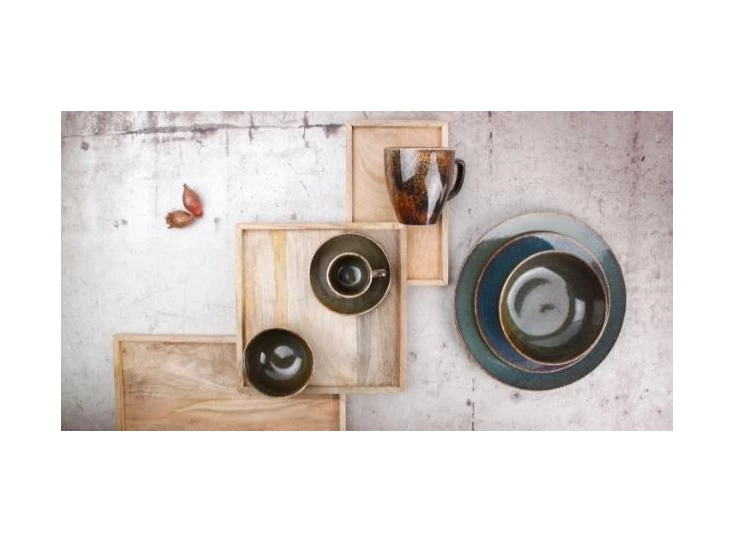 740551 salt&pepper plat bord 27x27 cirro green sfeer