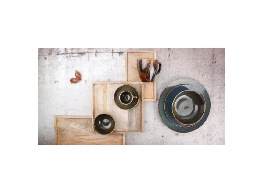 740551 salt&pepper plat bord 27x27 cirro green sfeer