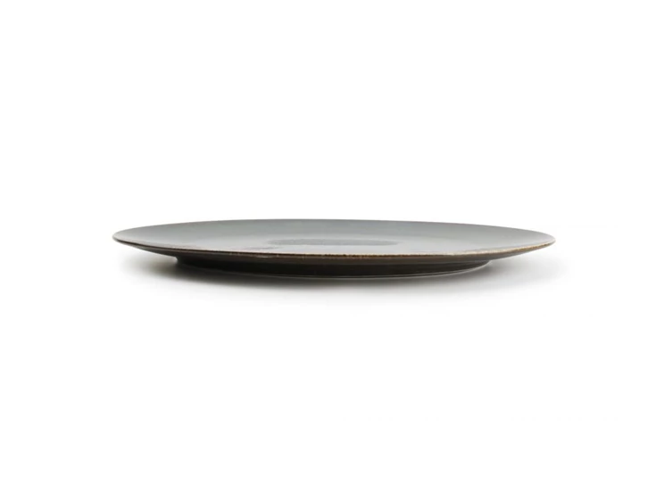 740557 plat bord fine dining&living 36x25,5 cm ovaal cirro groen plate