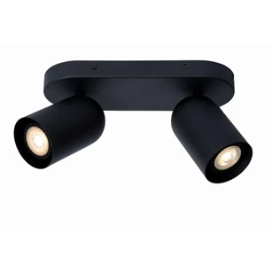 13958-02-30 Lucide punch plafondspot 2xGU10 zwart