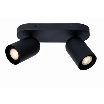 13958-02-30 Lucide punch plafondspot 2xGU10 zwart