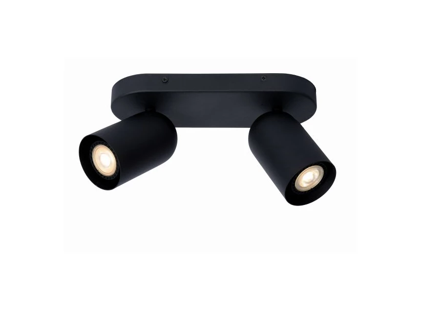 13958-02-30 Lucide punch plafondspot 2xGU10 zwart