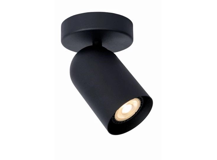 13958-02-30 Lucide punch plafondspot 2xGU10 zwart lampen lamp voorkant