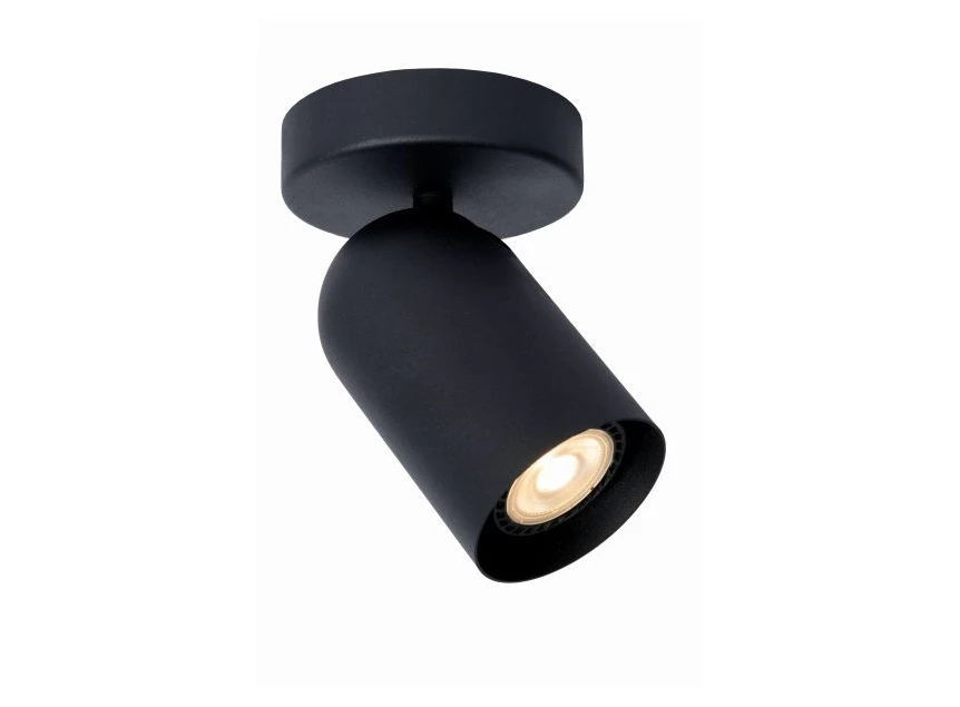 13958-02-30 Lucide punch plafondspot 2xGU10 zwart lampen lamp voorkant