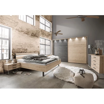 Brussel wiemann mobel slaapkamer futonbed zweefdeurkast commode nachttafels