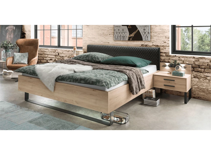 Brussel zweefdeurkast commode nachttafels wiemann mobel slaapkamer futonbed