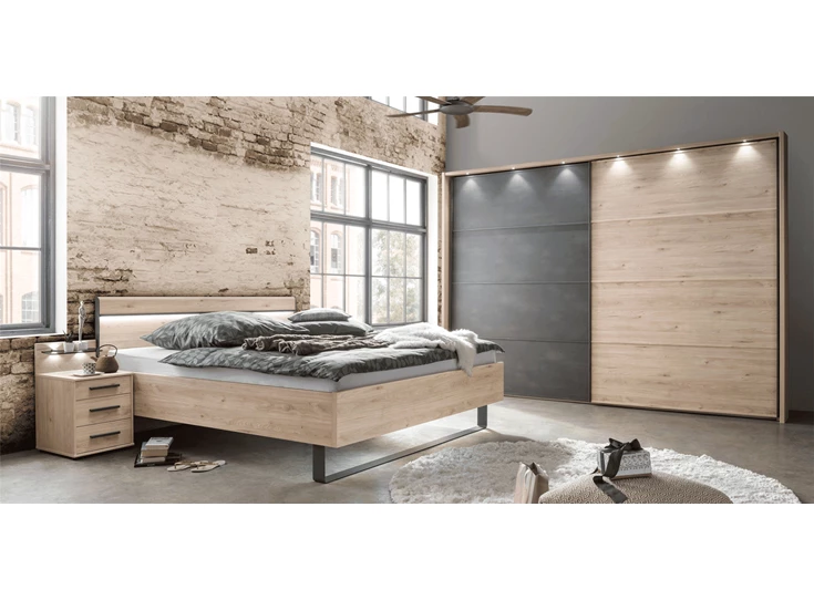 Brussel zweefdeurkast commode slaapkamer wiemann mobel nachttafels futonbed