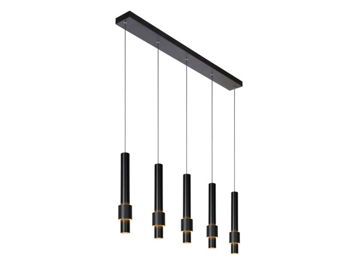 24402-30-30 lucide margary hanglamp 5x4,2W zwart plafond