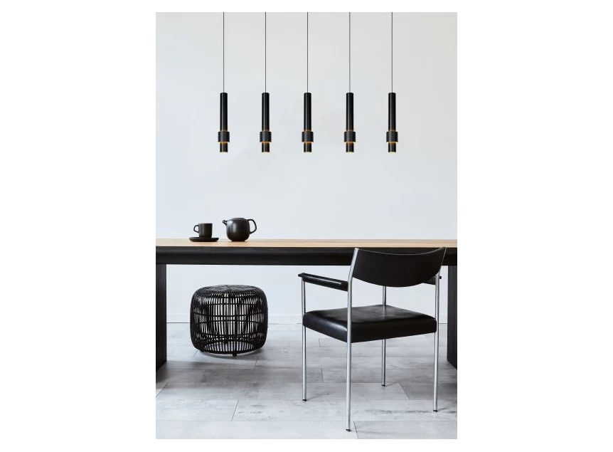 24402-30-30 lucide margary hanglamp 5x4,2W zwart sfeer