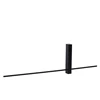 high-res 12200-60-30 lucide segin wandlamp zwart aluminium