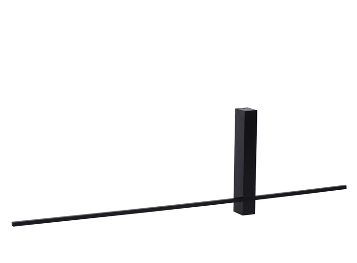 high-res 12200-60-30 lucide segin wandlamp zwart aluminium