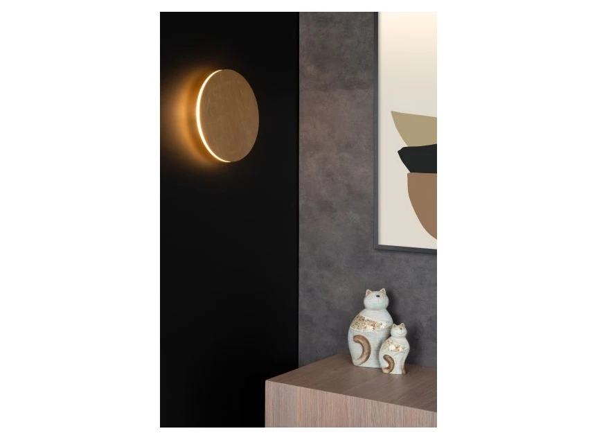 46201-08-02 lucide eklyps mat goud 25dm LED  sfeer