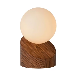 45561-01-70 lucide len tafellamp hout metaal