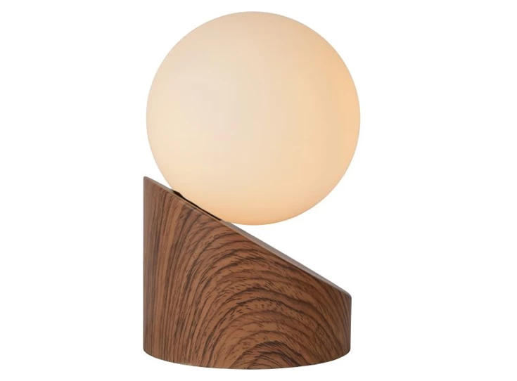 45561-01-70 lucide len tafellamp hout metaal licht