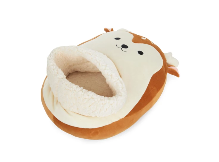 B27656 bergers balvi voetverwarmers hert bruin detail