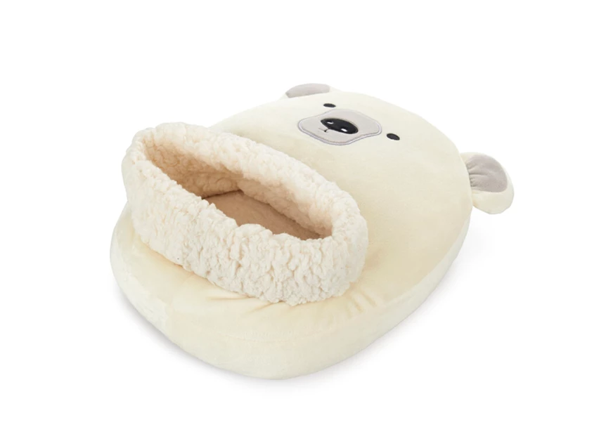 B27546 bergers voetwarmer ijsbeer wit poly Balvi detail