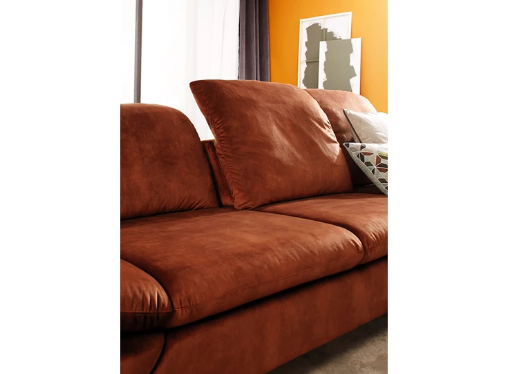 Diepteverstelling Hoeksalon Taoo met longchair leder Willi Schillig