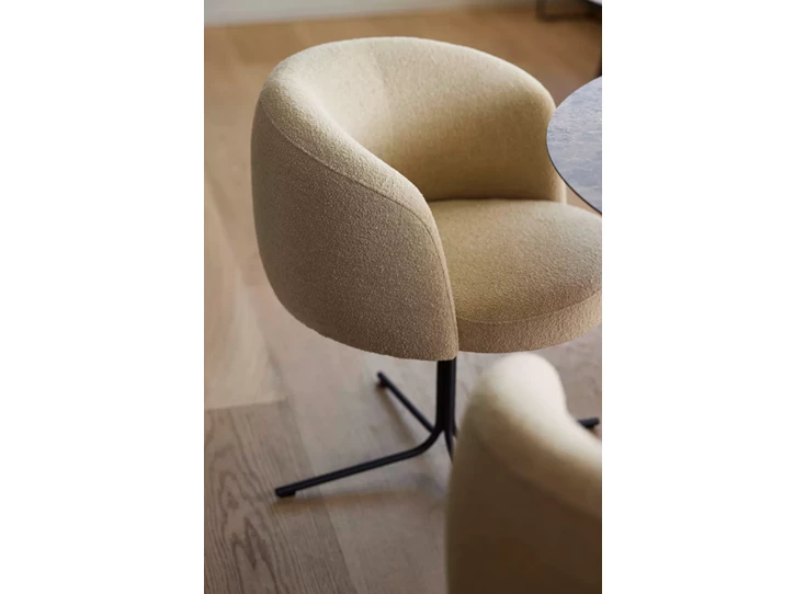 Bovenkant Armstoel Olivo Spider Base Moss-Tex Joli