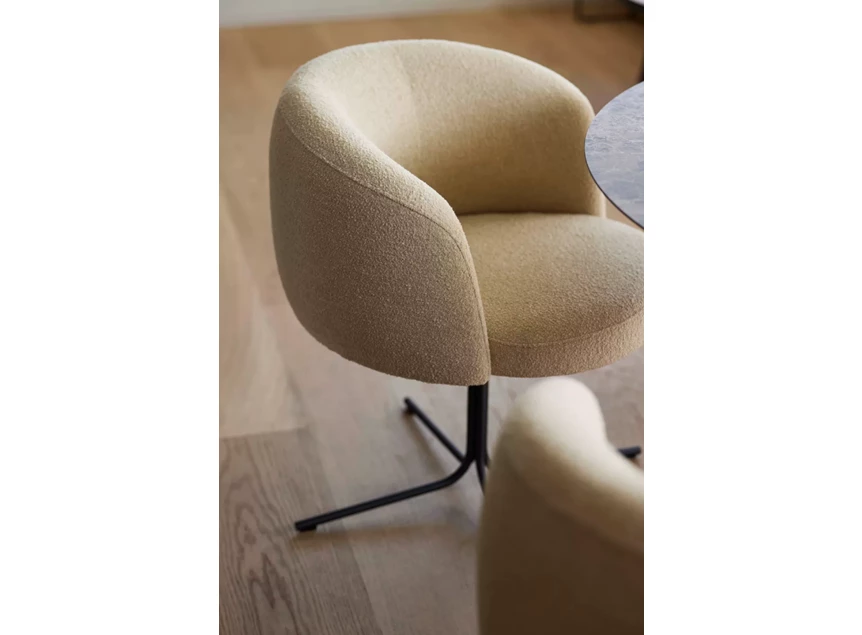 Bovenkant Armstoel Olivo Spider Base Moss-Tex Joli