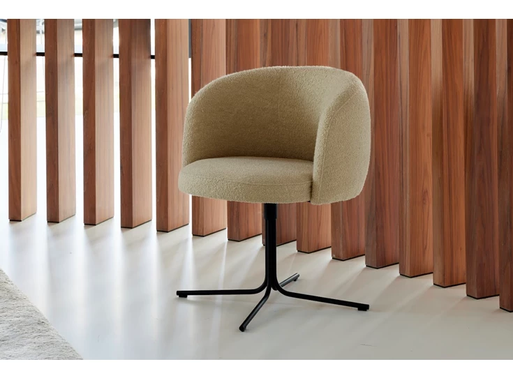 Detail Armstoel Olivo Spider Base Moss-Tex Joli