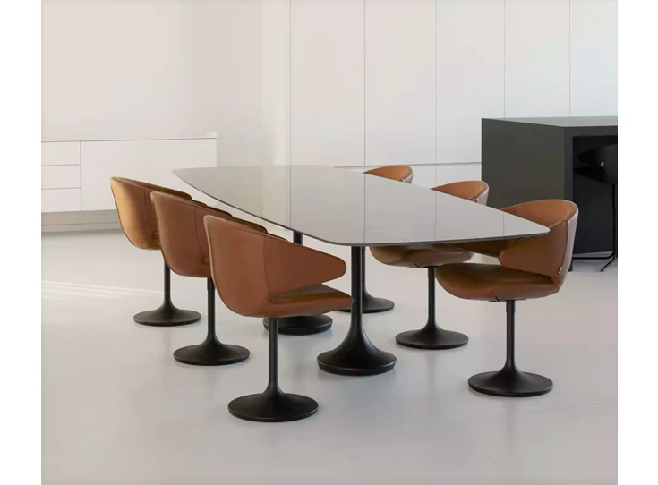 Tafel Central Faux Elyps xeramica black diamond Joli