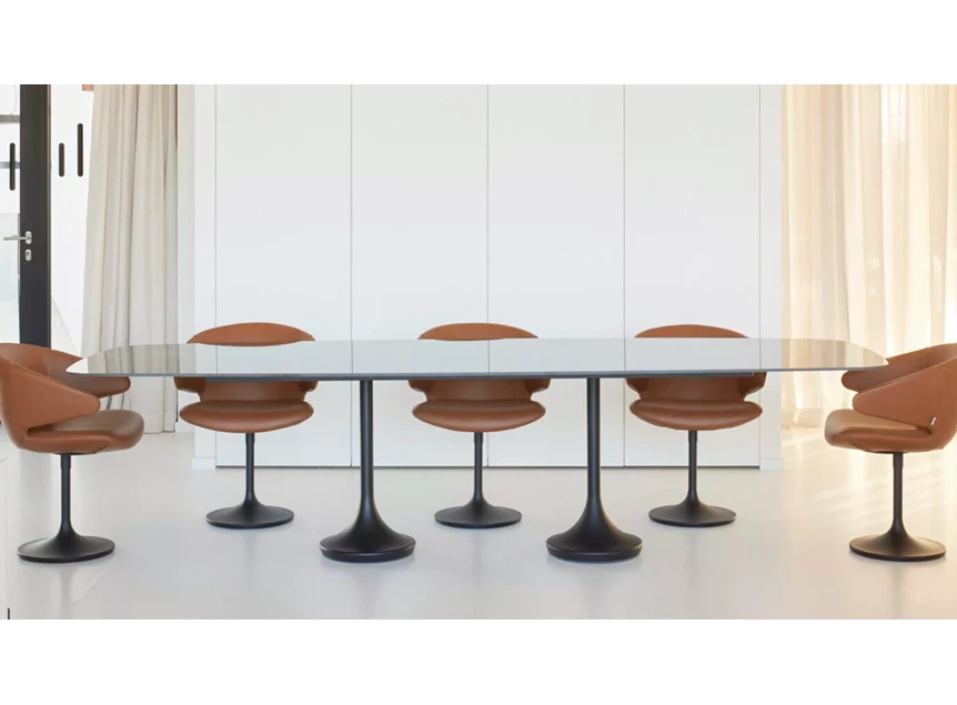 Front Tafel Central Faux Elyps xeramica black diamond Joli