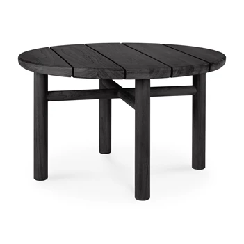 Bijzettafel Teak Quatro Black Outdoor Side Table 10266 Ethnicraft