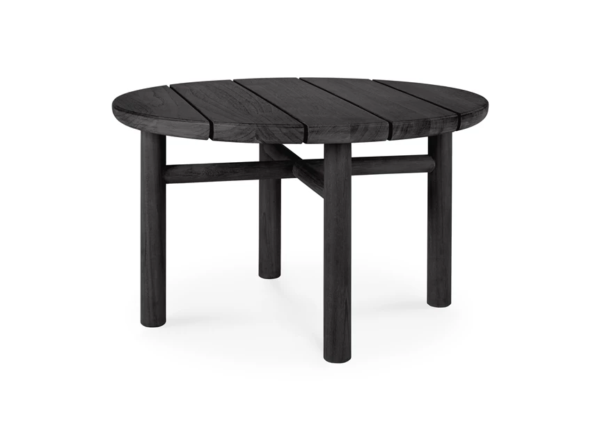 Bijzettafel Teak Quatro Black Outdoor Side Table 10266 Ethnicraft