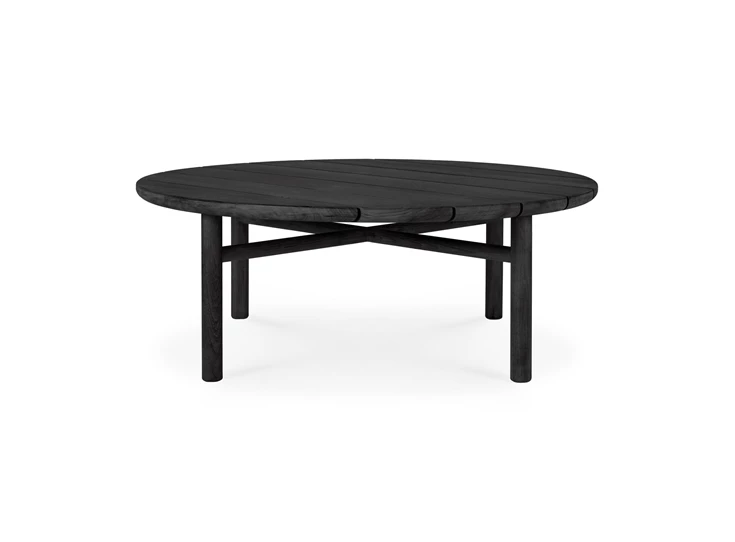 Front Salontafel Teak Quatro Black Outdoor Coffee Table 10268 Ethnicraft