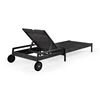Achterkant Ligbed Teak Jack Black Outdoor Adjustable Lounger 10243 Ethnicraft