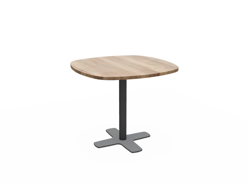 Tafel Spinner Halifax tafelblad houtimitatie perfecta configuratie epoxy onderstel