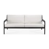 Zitbank Teak Jack Black Outdoor Sofa 2 Seater Off White 10232 Ethnicraft