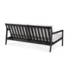 Achterkant Zitbank Teak Jack Black Outdoor Sofa 2 Seater Off White 10232 Ethnicraft