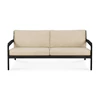Zitbank Teak Jack Black Outdoor Sofa 2 Seater Natural 10229 Ethnicraft