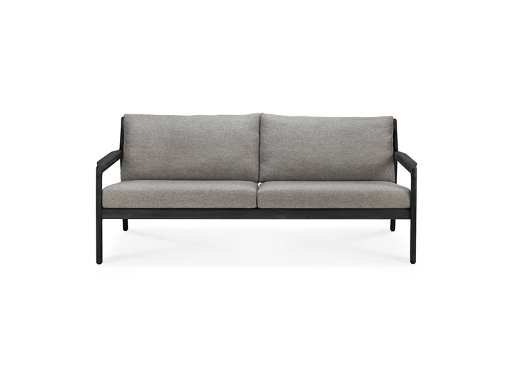 Zitbank Teak Jack Black Outdoor Sofa 2 Seater Mocha 10235 Ethnicraft