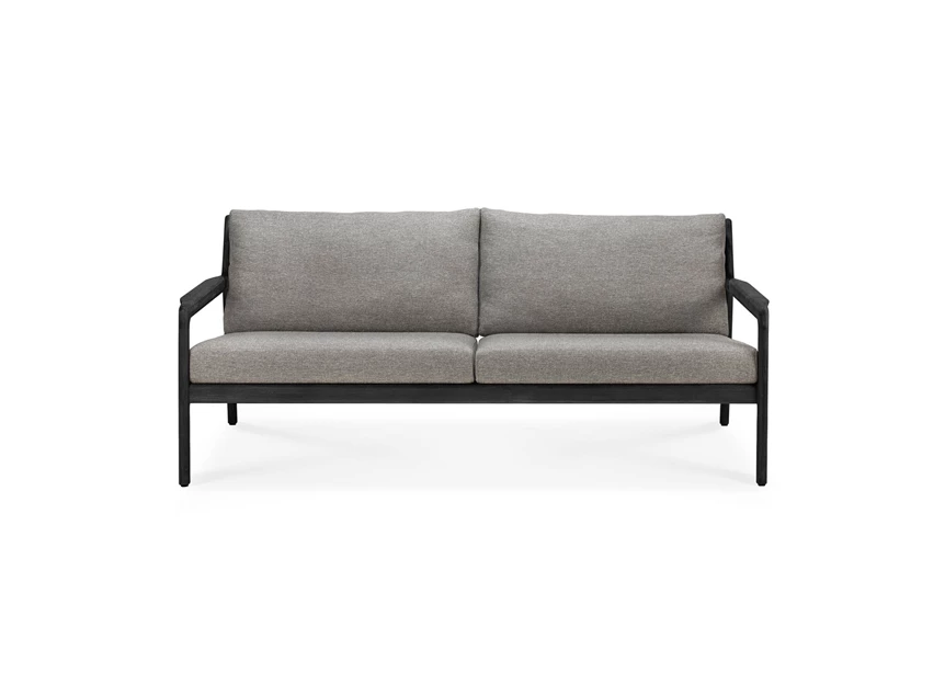 Zitbank Teak Jack Black Outdoor Sofa 2 Seater Mocha 10235 Ethnicraft