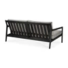 Achterkant Zitbank Teak Jack Black Outdoor Sofa 2 Seater Mocha 10235 Ethnicraft