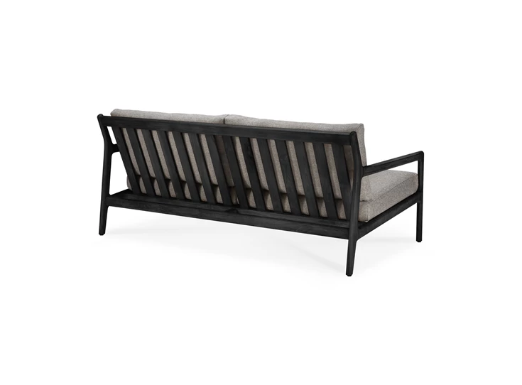Achterkant Zitbank Teak Jack Black Outdoor Sofa 2 Seater Mocha 10235 Ethnicraft