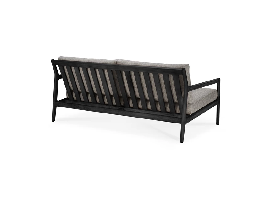 Achterkant Zitbank Teak Jack Black Outdoor Sofa 2 Seater Mocha 10235 Ethnicraft