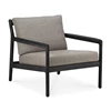 Bijzetzetel Teak Jack Black Outdoor Lounge Chair Mocha 10234 Ethnicraft