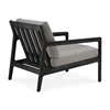 Achterkant Bijzetzetel Teak Jack Black Outdoor Lounge Chair Mocha 10234 Ethnicraft