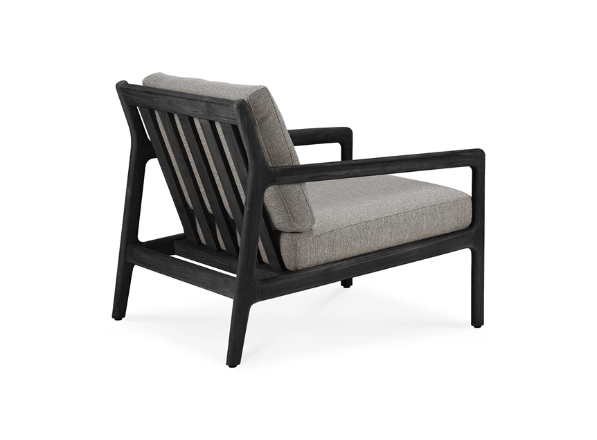Achterkant Bijzetzetel Teak Jack Black Outdoor Lounge Chair Mocha 10234 Ethnicraft